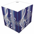 Music Gifts Stripe Telephone Cube - Blue TC06